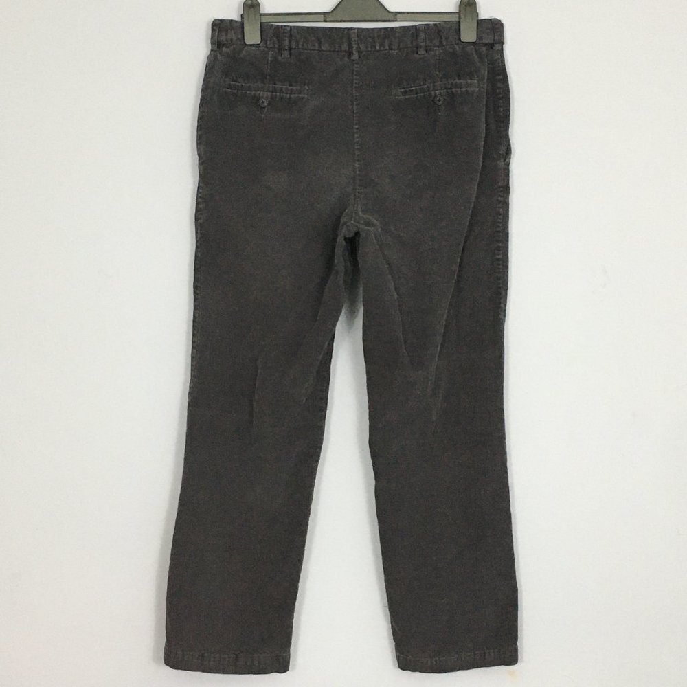 Haggar Mens 36 x 32 Charcoal Gray 100% Cotton Flat Front Straight Leg Pants - Picture 5 of 9